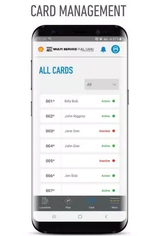 Multi Service Fuel Card Screenshots