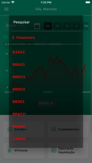 Screenshot di MSF Invest