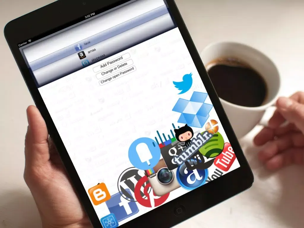 Ảnh chụp màn hình của SavePassword iPad 