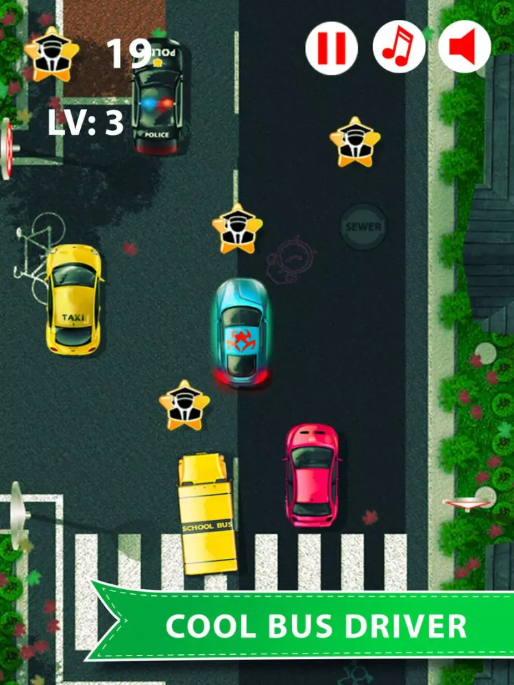 School bus driver racing sim iPad 应用截图