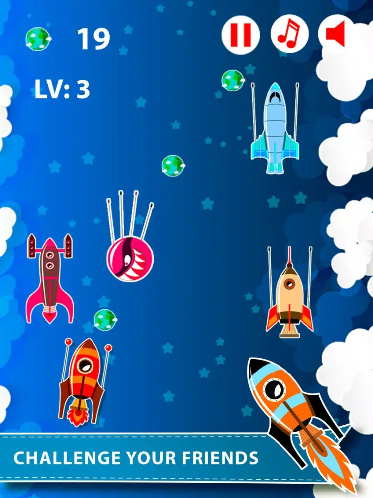 Astronaut Space Rocket flight iPad  스크린샷