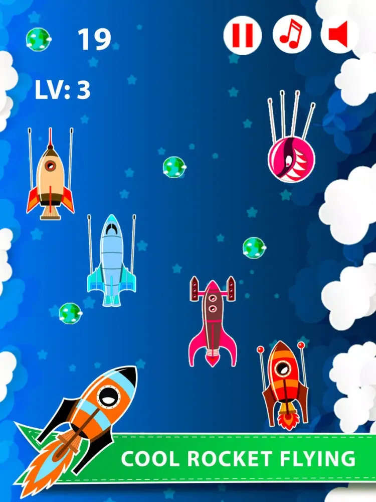 Astronaut Space Rocket flight iPad  스크린샷