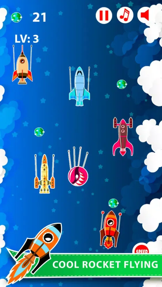 Astronaut Space Rocket flight 스크린샷