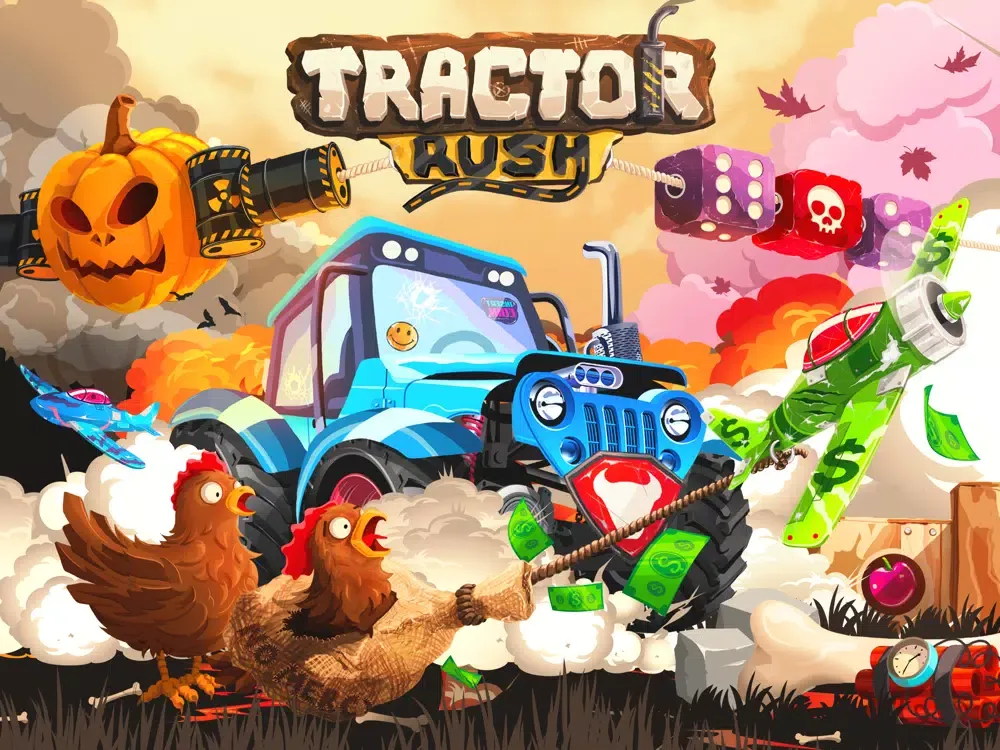 Tangkapan layar Tractor Rush: Car Games 2021 iPad 