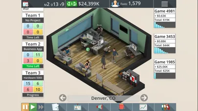 Ảnh chụp màn hình của Game Studio Tycoon 3 Free