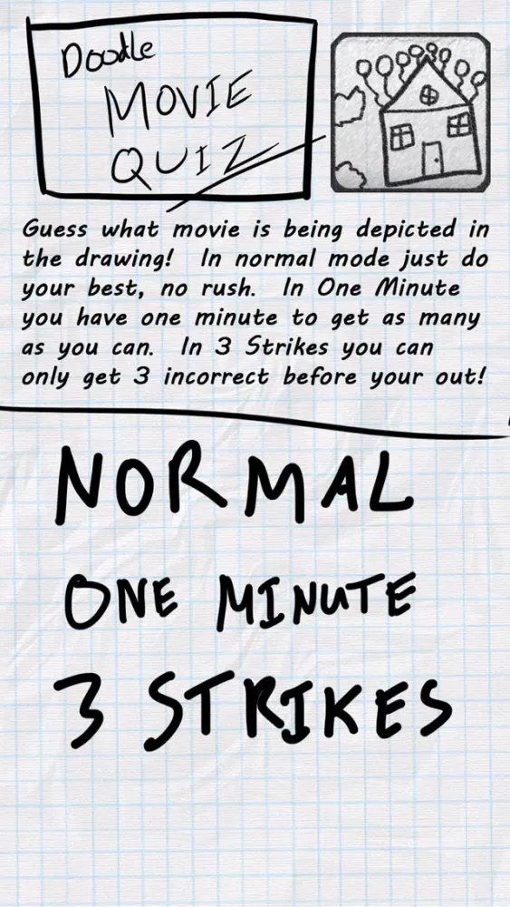 Zrzuty ekranu Doodle Movie Quiz