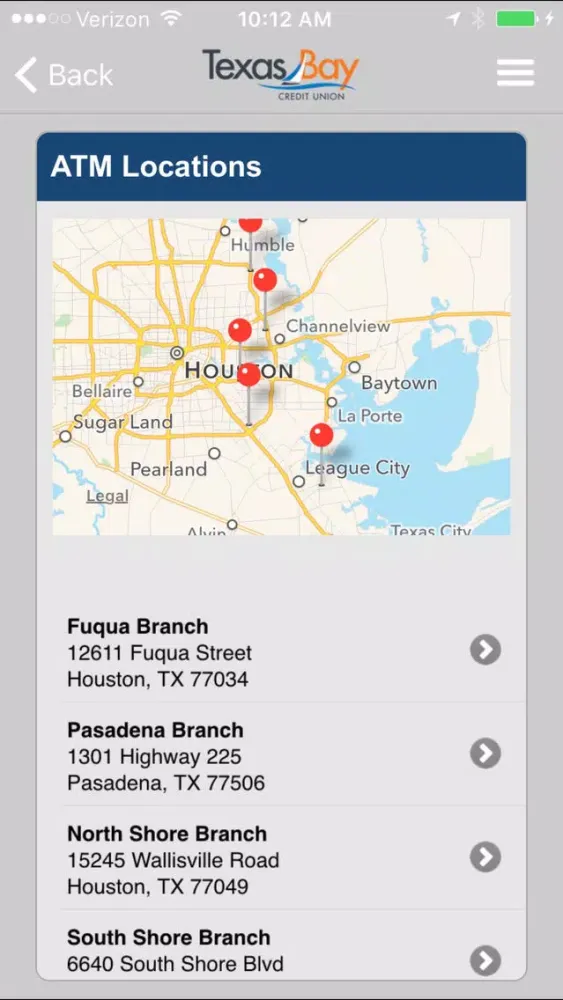 Скриншоты Texas Bay Credit Union