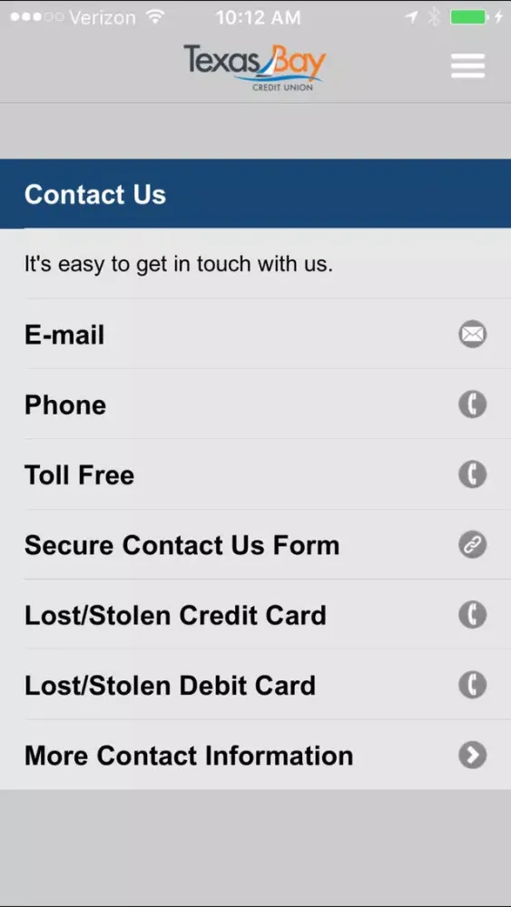 Скриншоты Texas Bay Credit Union