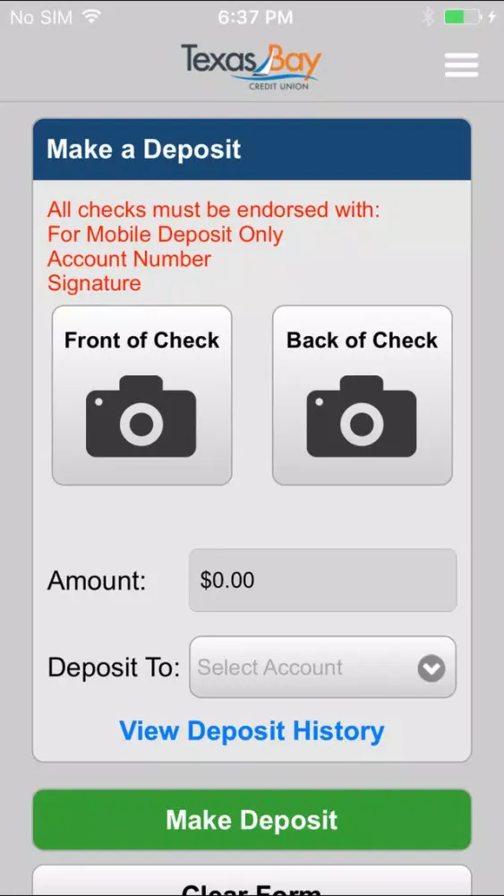 Скриншоты Texas Bay Credit Union