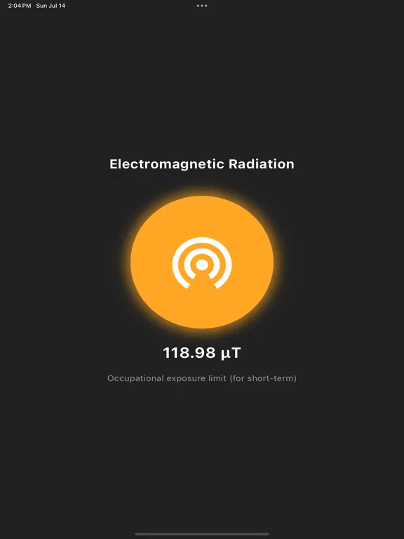 EMF Radiation Monitor iPad  Ekran Görüntüleri