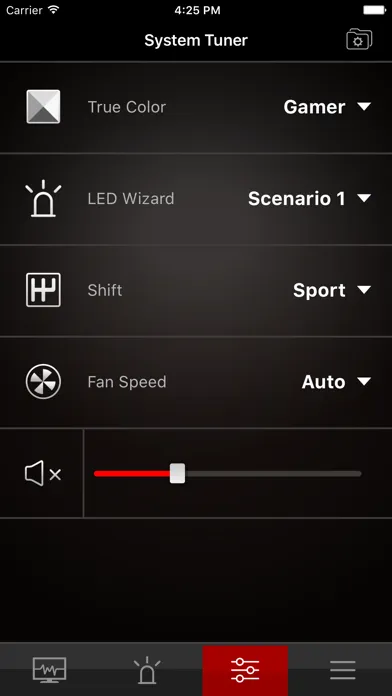 MSI Dragon Dashboard سکرین شاٹس