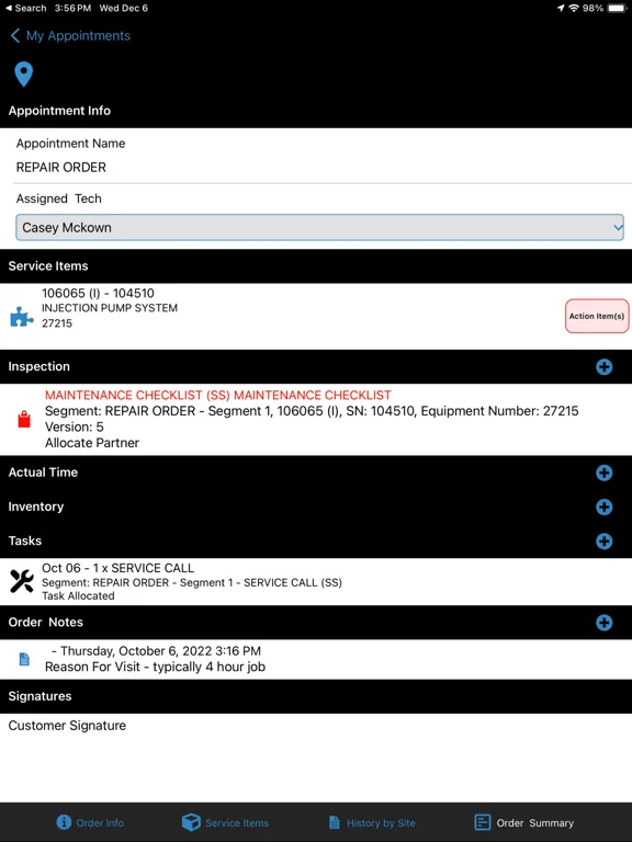 Capturas de pantalla de Service Pro Mobile 3 iPad 
