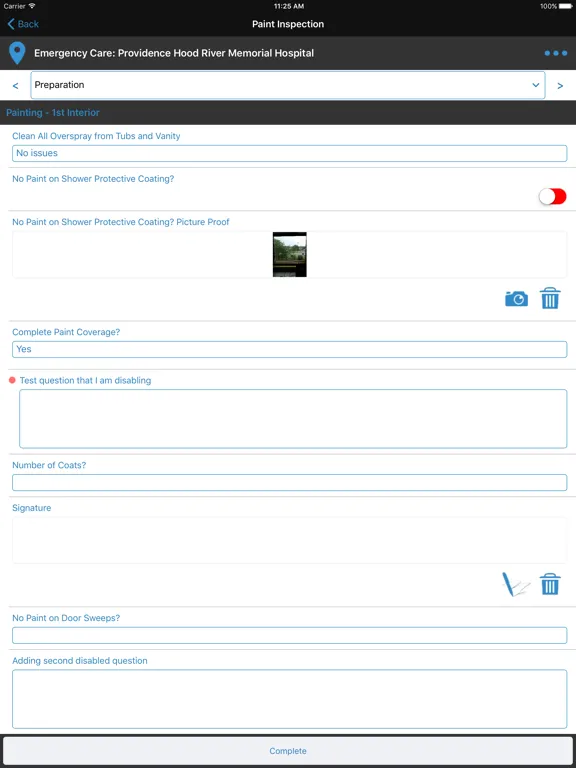 Tangkapan layar SPV® Mobile 2.15 iPad 