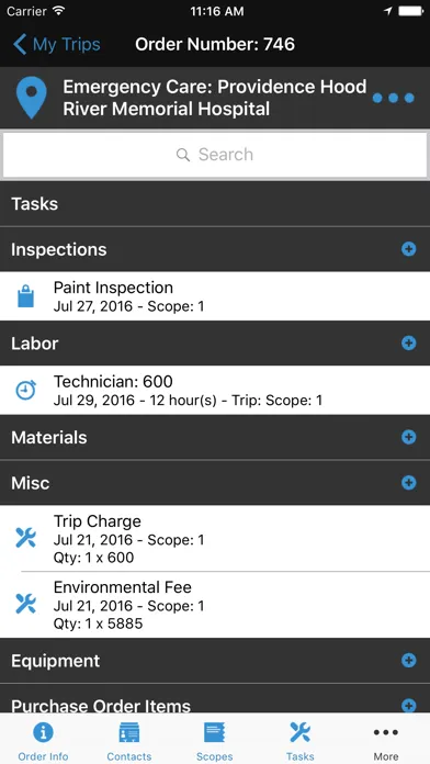Tangkapan layar SPV® Mobile 2.15
