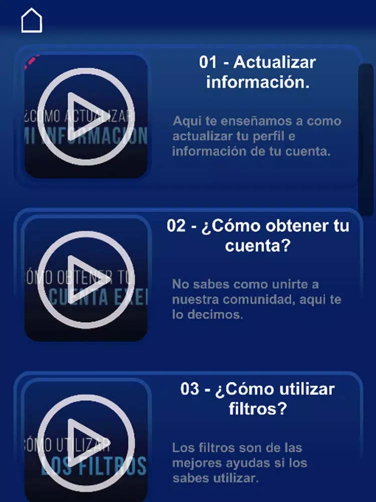 Tangkapan skrin EXEL Querétaro iPad 