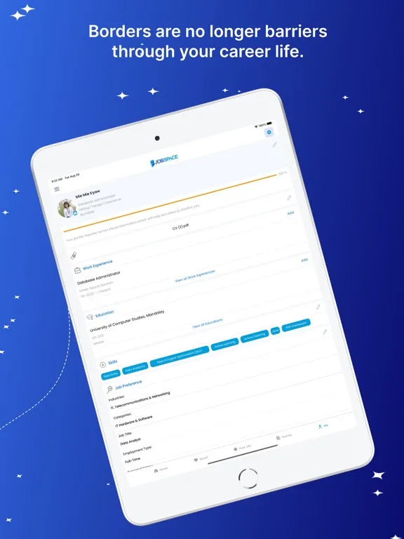 JobSpace-Job Search in Myanmar iPad 应用截图