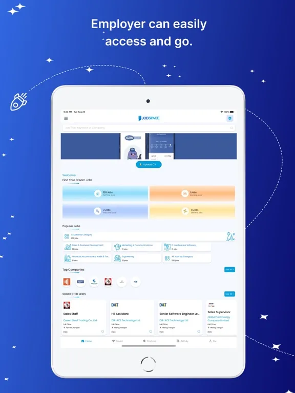 JobSpace-Job Search in Myanmar iPad 应用截图