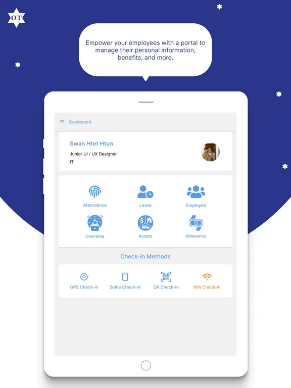 Ảnh chụp màn hình của OT-HR iPad 