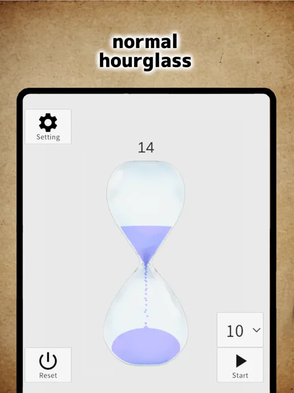 Screenshot di hourglass alarm timer iPad 