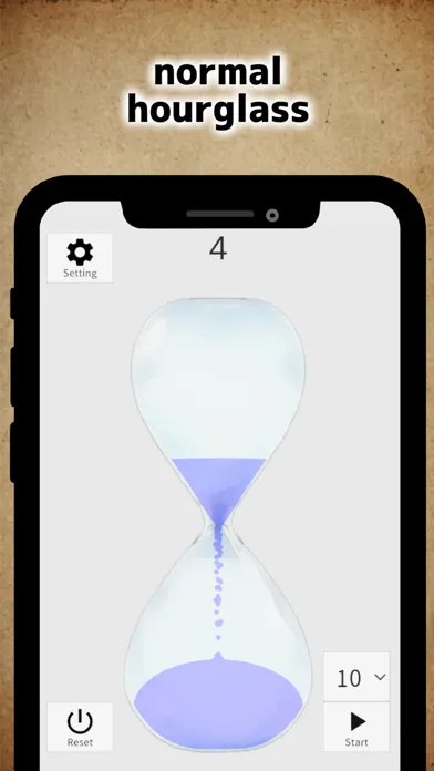 Screenshot di hourglass alarm timer