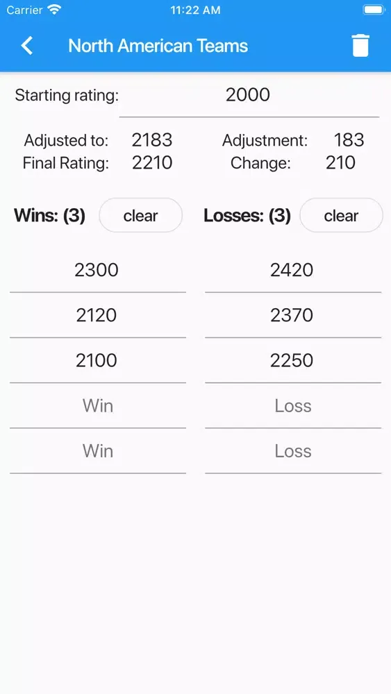 صور Table Tennis Rating Calculator