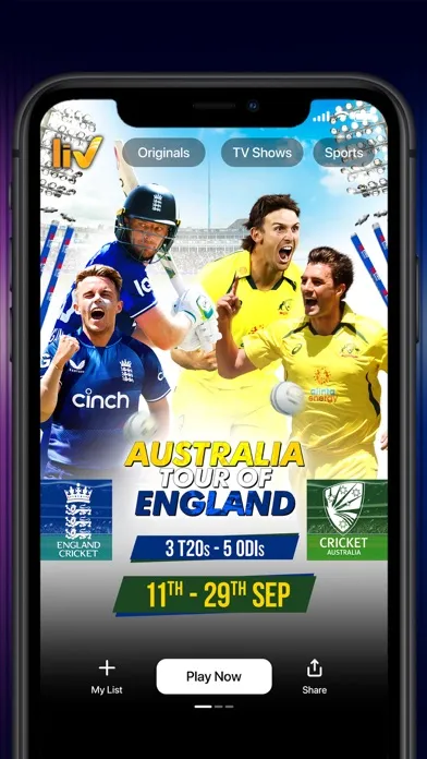 Sony LIV Screenshots