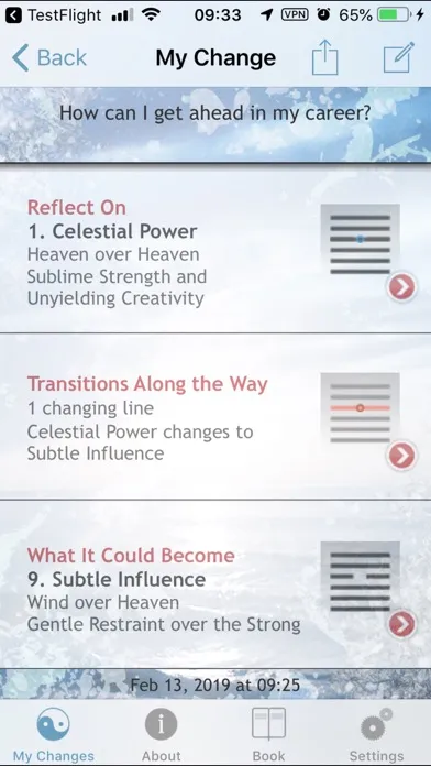 تصاویر iChing Pocket App of Wisdom