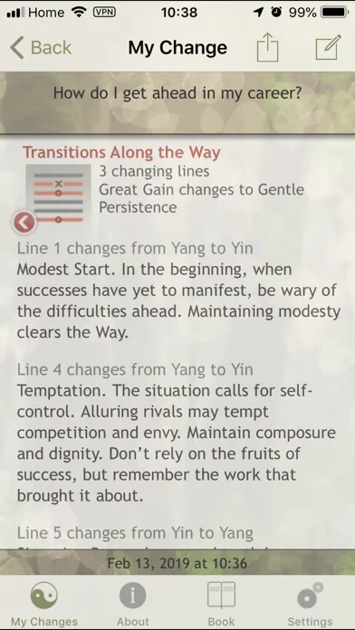 تصاویر iChing Pocket App of Wisdom