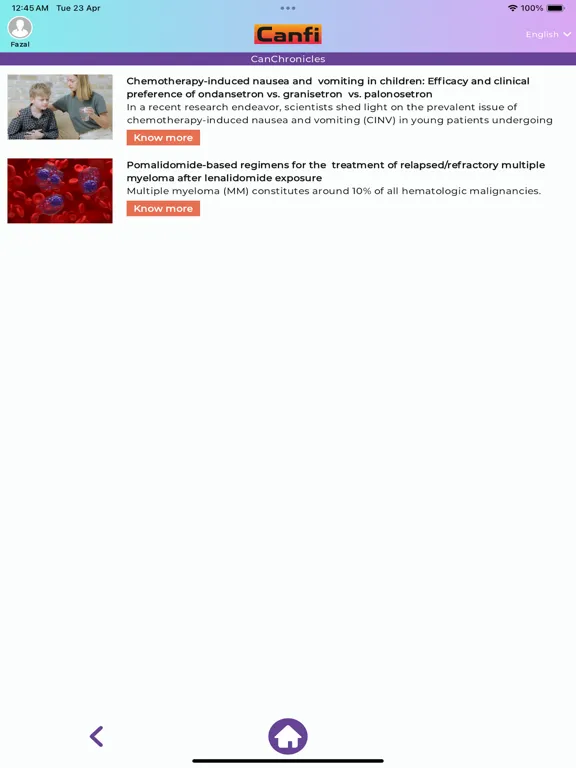 MSN Canfi iPad  スクリーンショット