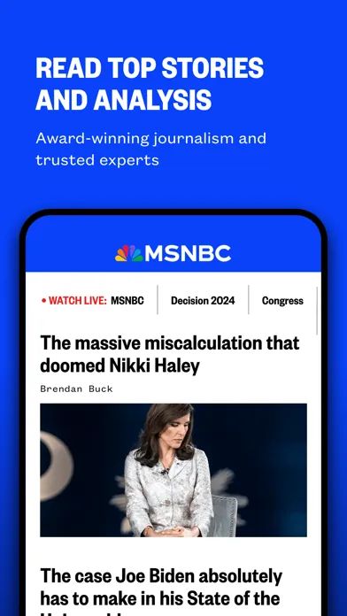 MSNBC: Watch Live & Analysis应用截图
