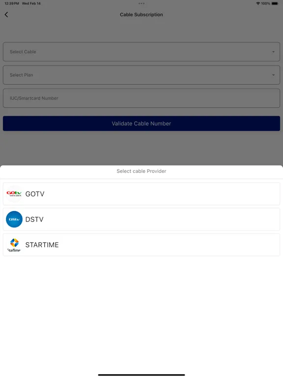 ภาพหน้าจอของ Fsbdata iPad 