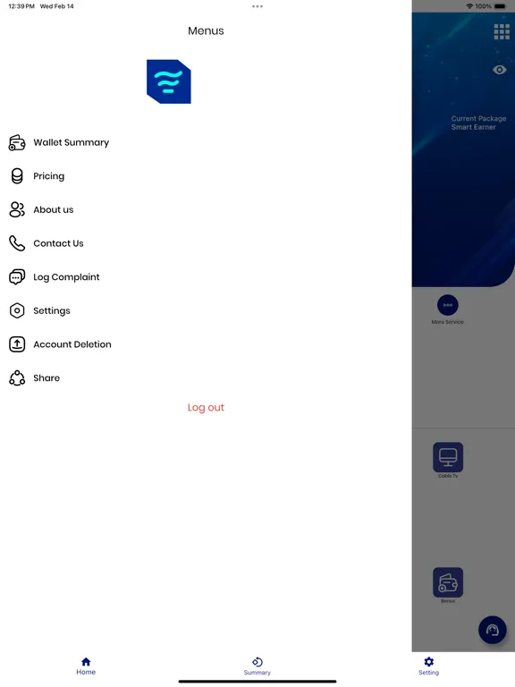 ภาพหน้าจอของ Fsbdata iPad 
