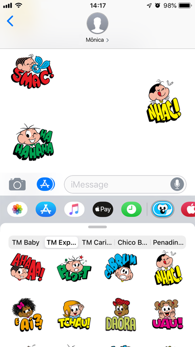 Ảnh chụp màn hình của Figurinhas da Turma da Mônica