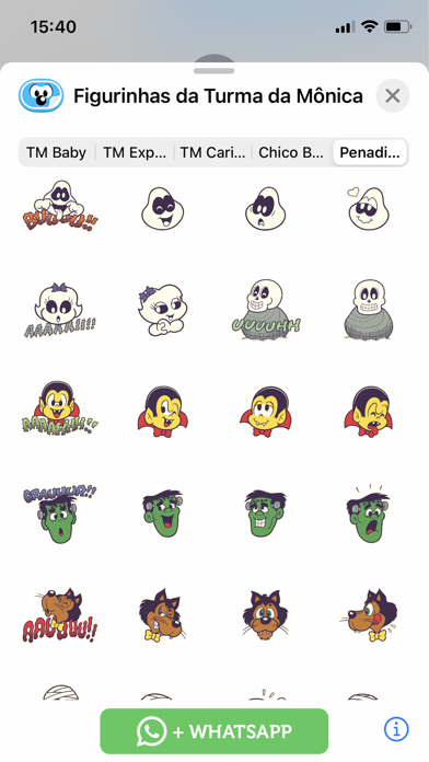 Ảnh chụp màn hình của Figurinhas da Turma da Mônica