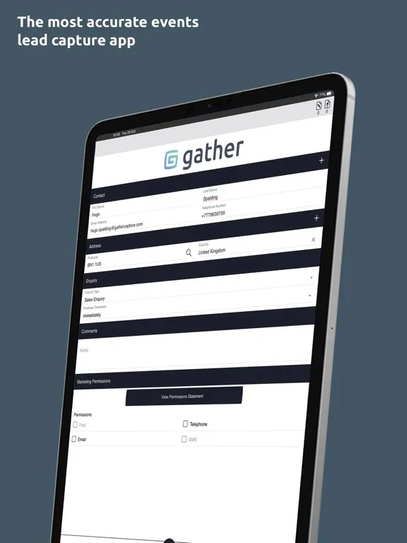 Zrzuty ekranu Gather® iPad 