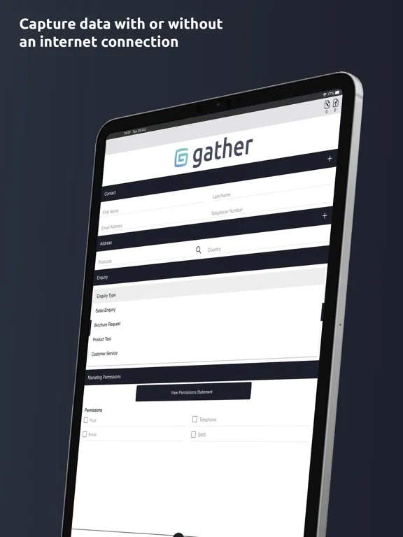 Zrzuty ekranu Gather® iPad 