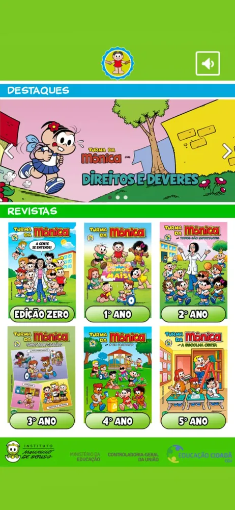 Capturas de tela do UM POR TODOS - REVISTAS