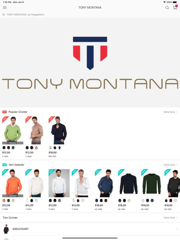 ภาพหน้าจอของ Tony Montana Wholesale iPad 