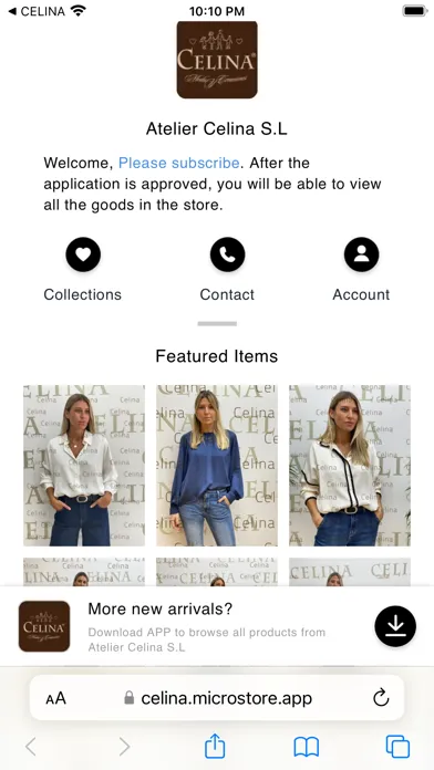 Ảnh chụp màn hình của CELINA
