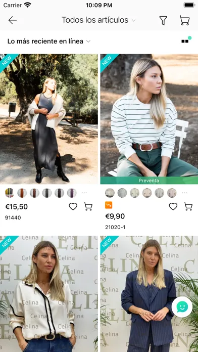 Ảnh chụp màn hình của CELINA