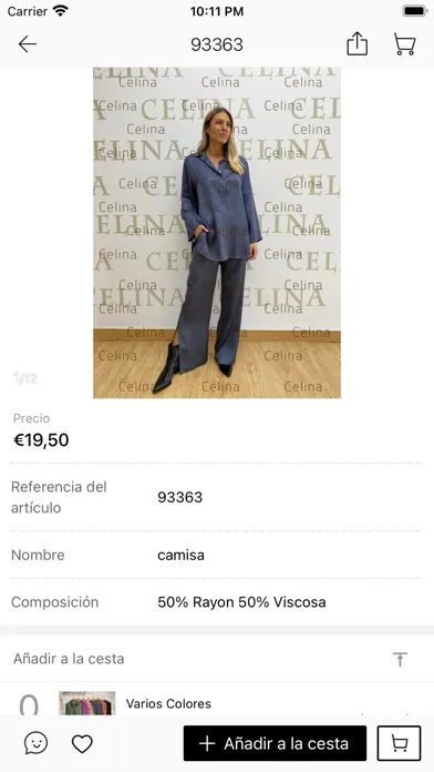 Ảnh chụp màn hình của CELINA