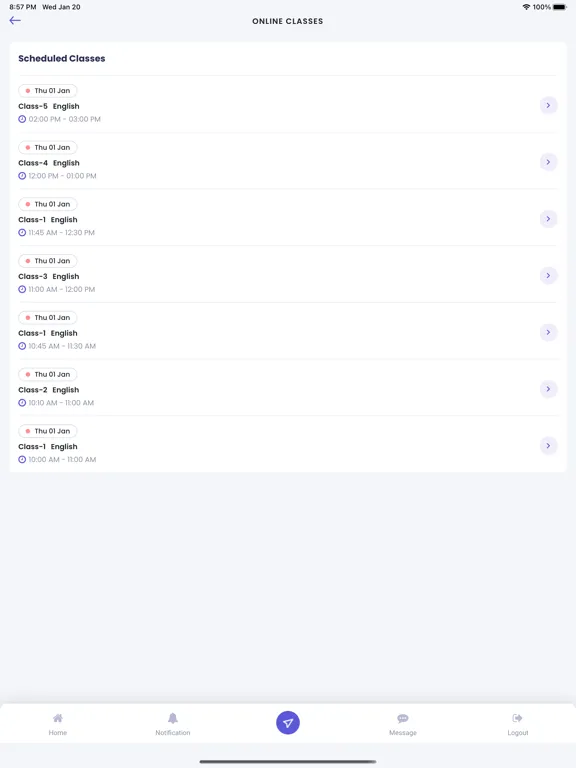 Tangkapan skrin MSPEducare iPad 