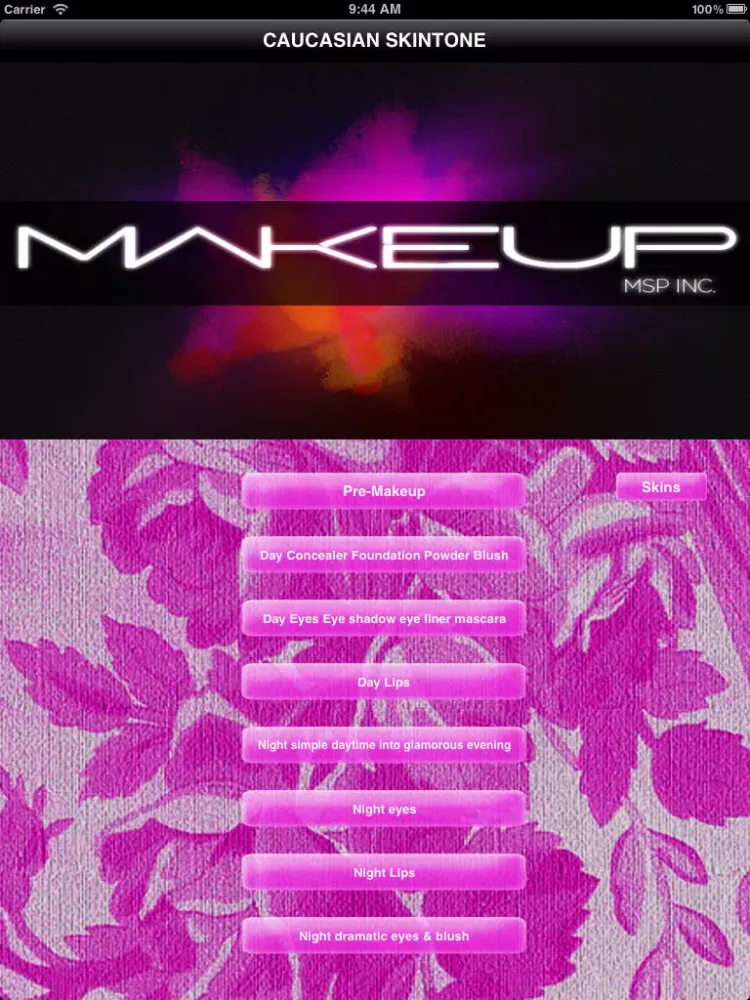 Скриншоты Makeup Caucasian Skintone iPad 