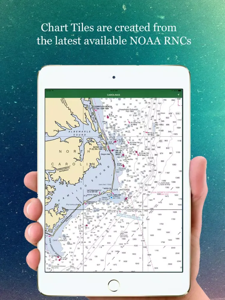 Marine : Carolinas offline GPS nautical charts iPad  স্ক্রিনশট