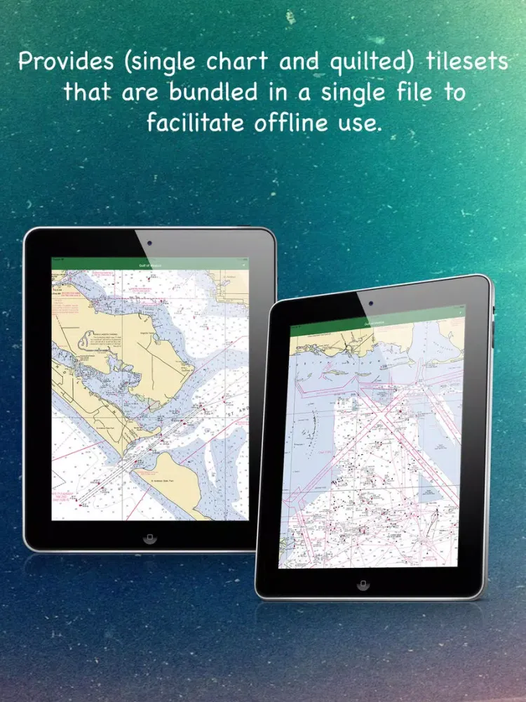 ภาพหน้าจอของ Marine Charts Offline: Gulf of Mexico - East iPad 
