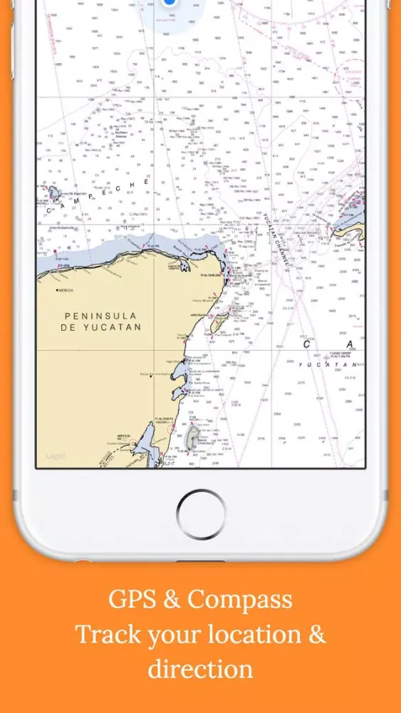 ภาพหน้าจอของ Marine Charts Offline: Gulf of Mexico - East