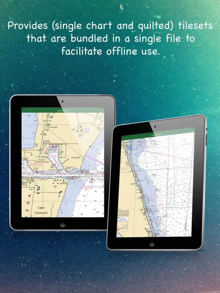 Marine : Northeast Florida offline nautical chart iPad 应用截图