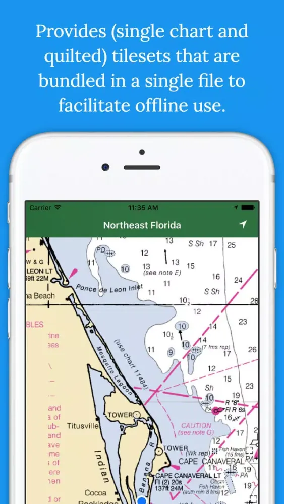 Marine : Northeast Florida offline nautical chart应用截图