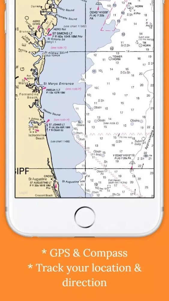 Marine : Northeast Florida offline nautical chart应用截图