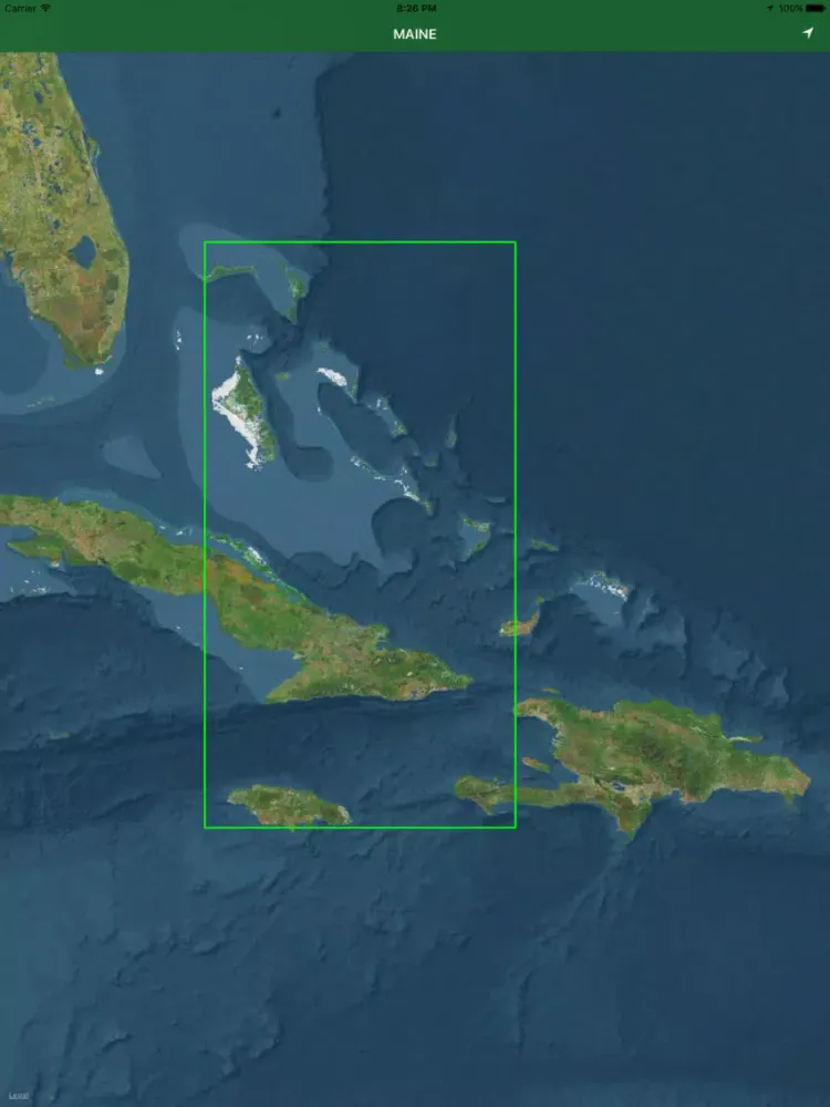 Marine : PUERTO RICO & BAHAMS GPS offline map iPad  Ekran Görüntüleri